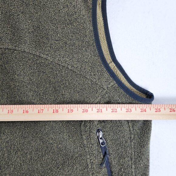 REI Vest Mens XL Green Brown Polartec Full Zip Fleece Lightweight Outdoor Casual - Picture 4 of 13
